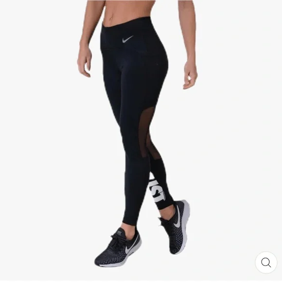 Nike Icon Clash Speed Tight 7/8 en Black, White & Reflective Silver Size Small - Picture 5 of 5